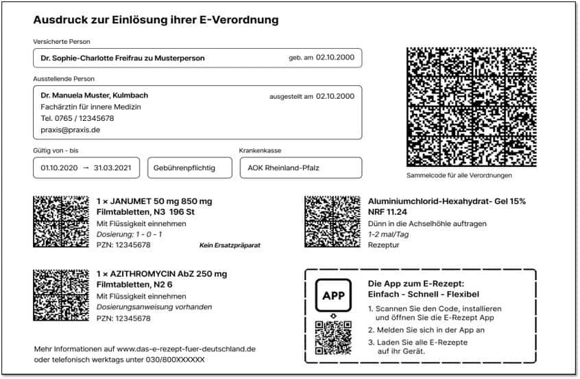 Geht: das E-Rezept auf Papier